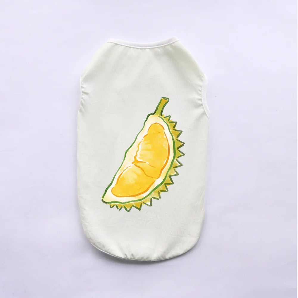 Breathable Fruit Print Pet Vest for Small Dogs and Cats