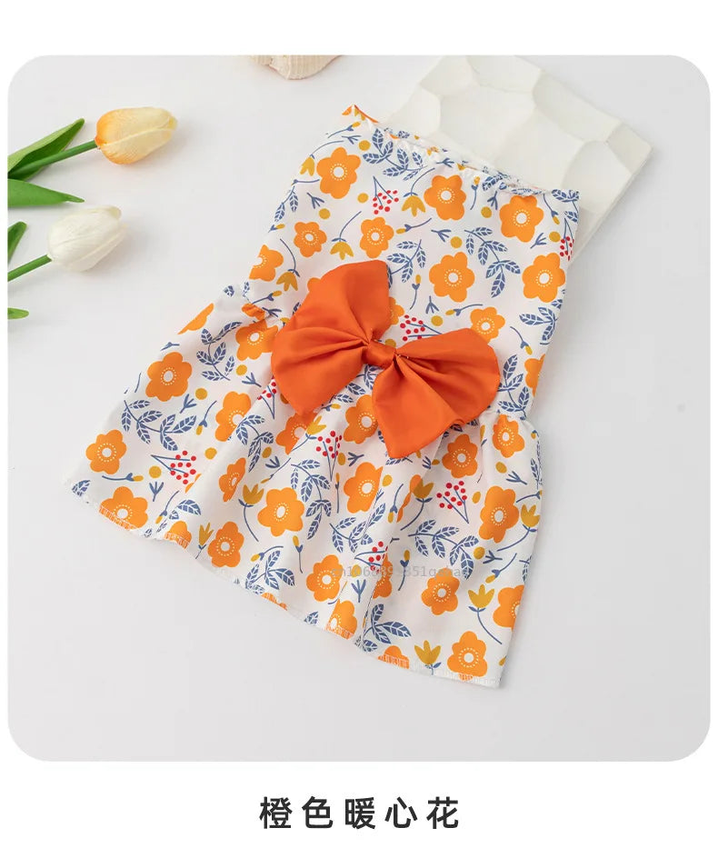 Flower Princess Dress for Small Dogs