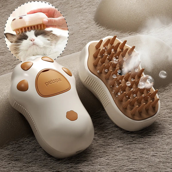 3 in 1 Pet Brush with Steam for Cats and Dogs