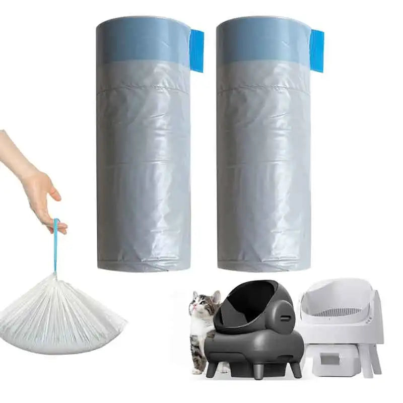 Drawstring Cat Litter Box Liners for Self-Cleaning Litter Boxes