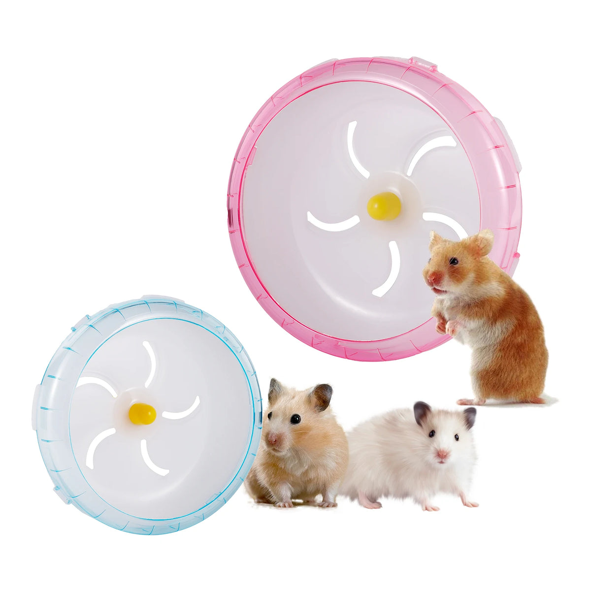 Quiet Hamster Exercise Flying Saucer Wheel with Steel Axle