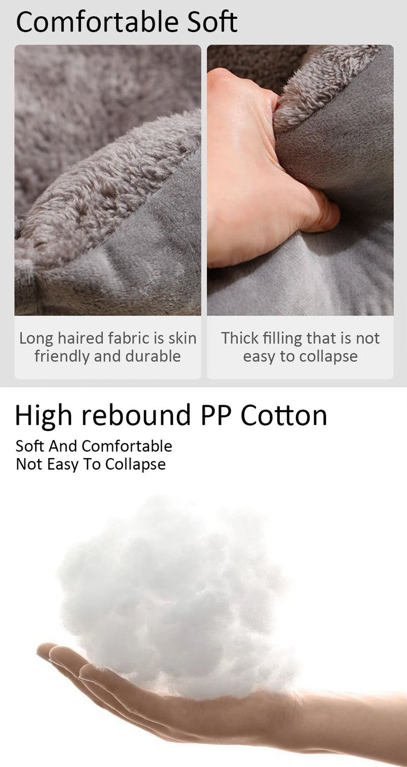 سرير قطط مخملي مريح