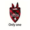 Christmas Triangle Dog Bandana Scarf with Adjustable Fit