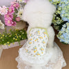 Vestido Floral de Encaje para Mascotas