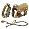 Tactical Dog Harness with MOLLE Pouches and Collar Set