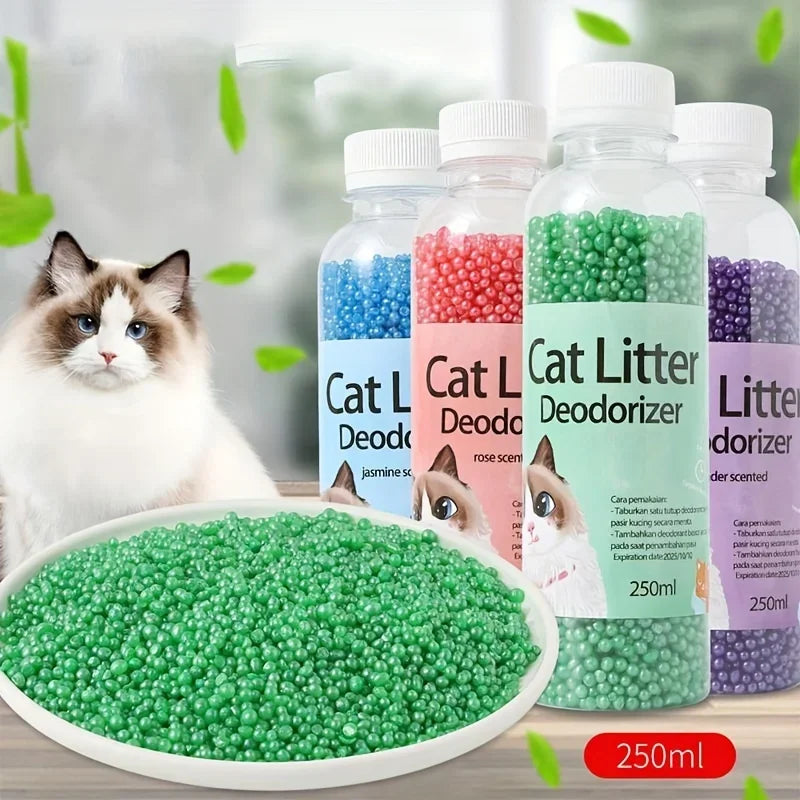 Perlas Desodorantes para Arenero de Gato - 6 Sabores para Control de Olores