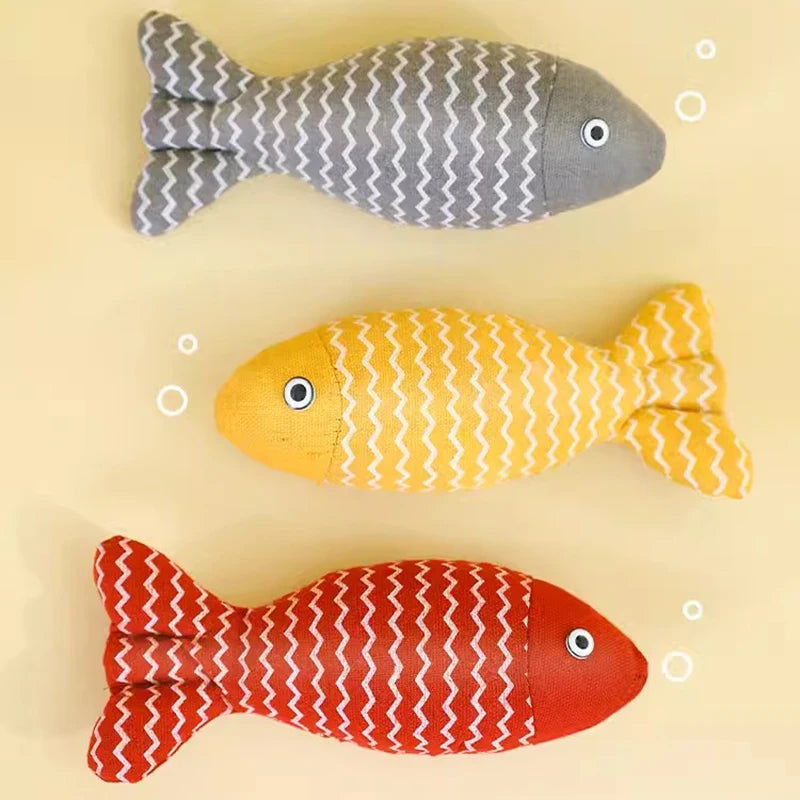 Katzenminze-Fisch-Kratzspielzeug