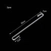 Two clear acrylic aquarium air tubing connectors shown with dimensions of 30cm and 7cm each.
