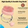 Pet Bath Brush with Soap Dispenser & Silicone Bristles