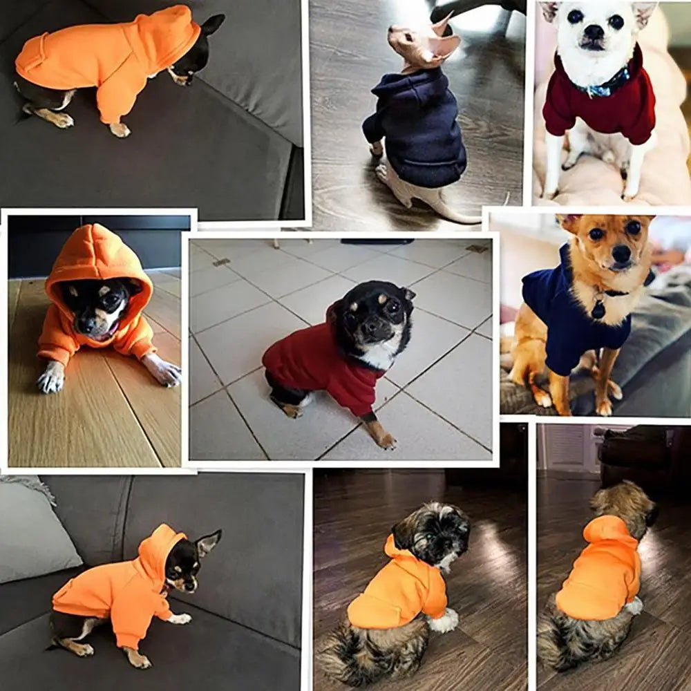 Cozy Hooded Dog Sweatshirt with Pocket