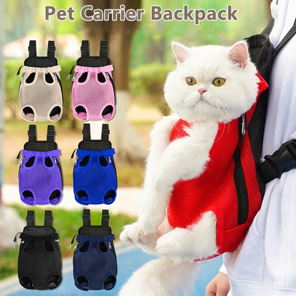 Portable Breathable Pet Travel Backpack Carrier for Cats and Dogs