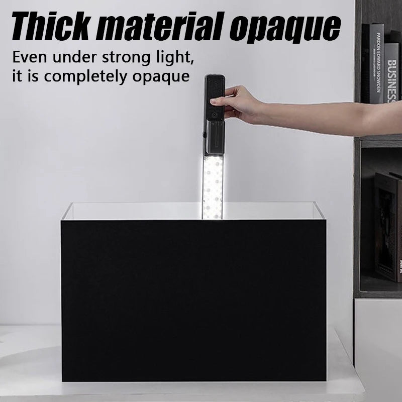 Electrostatic Aquarium Background Film – Matte Black, Water-Activated