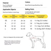 Striped Color-Block Dog Harness with Matching Leash