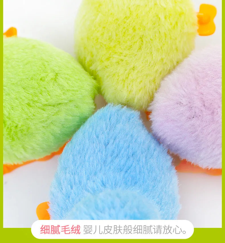 Wind Up Plush Chick Cat Toy - Interactive Cartoon Toy