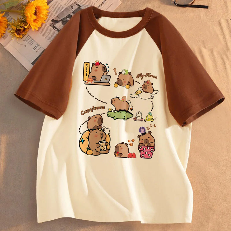 Camiseta Gráfica de Capibara