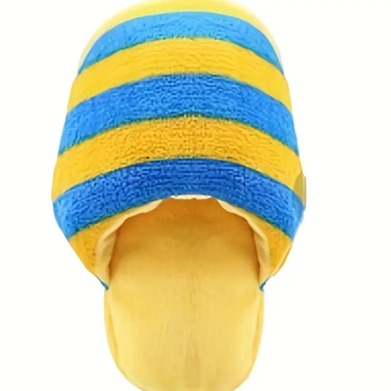 Cartoon Slipper Plush Squeaky Dog Chew Toy