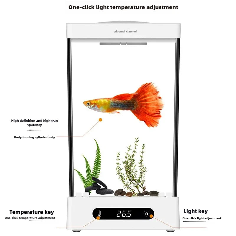 Aquarium de Bureau Compact 2L pour Poisson Betta