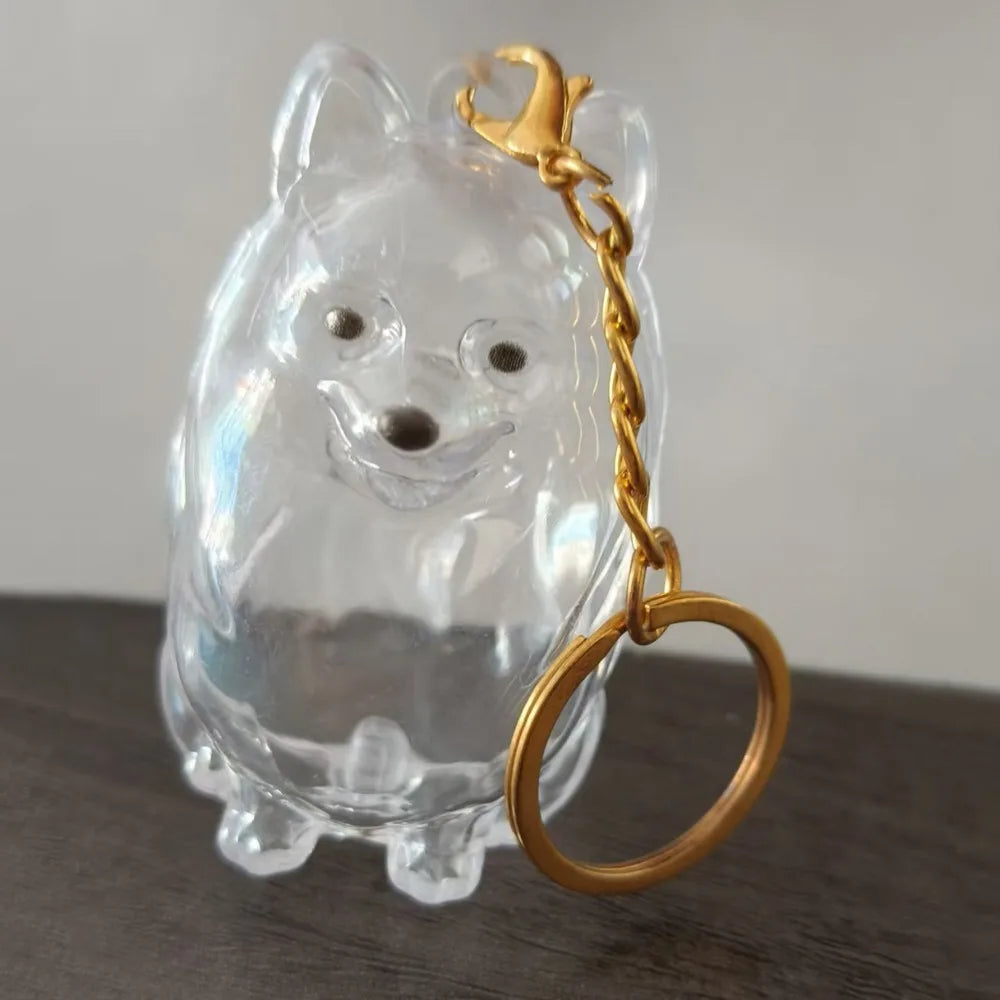 Pet Hair Storage Keychain – Transparent Dog & Cat Fur Keepsake Pendant