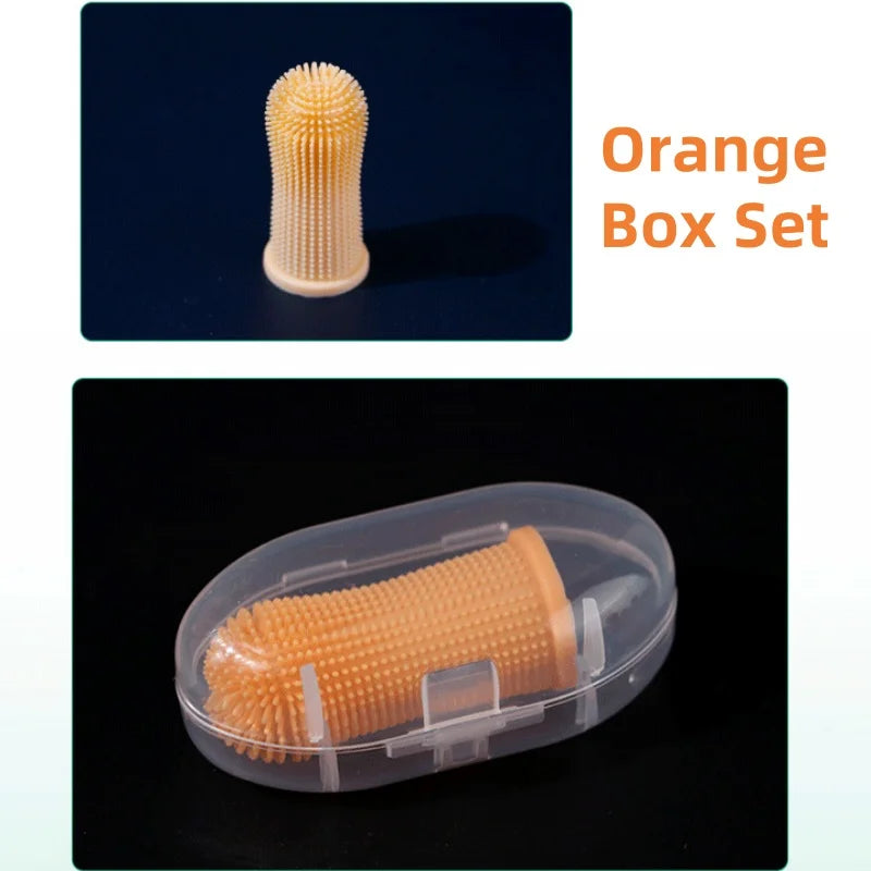 Brosse à dents pour doigts en silicone doux