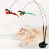 Interactive Cat Teaser Wand with Suction Base