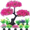 Lifelike Artificial Aquarium Plants – Set of 10