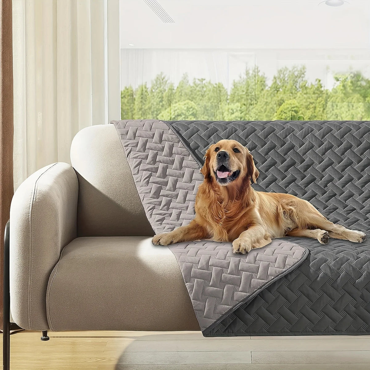Reversible Anti-Hair Waterproof Pet Mat with Sofa Cover