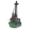 Aquarium Sunken Ship Decoration Resin Fishtank Ornament 12.5x6x10 cm