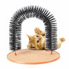 Archet de Toilette pour Chat avec Brosse Massage et Panneau à Griffer
