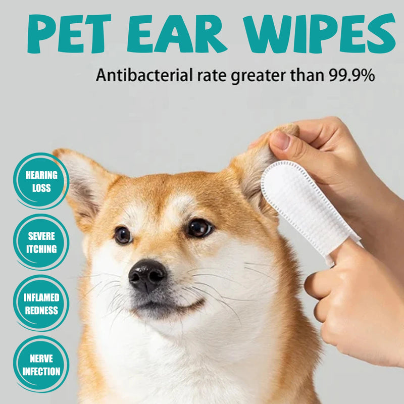 Lingettes Douces pour le Nettoyage des Yeux et des Oreilles de Votre Animal