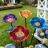 Branch-Style Metal Bird Feeder with Detachable Flower Tray