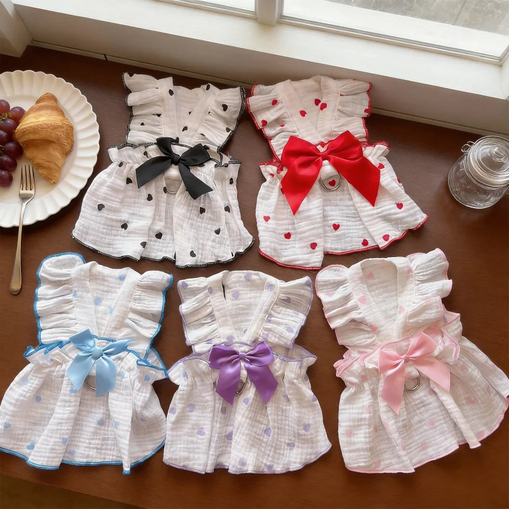 Breathable Anti-Shedding Summer Dress for Cats and Small Dogs