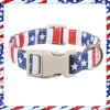 Soft Cotton Patriotic Dog Collar