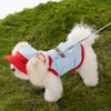Breathable Mesh Dog Summer Vest with Hat and Traction Buckle