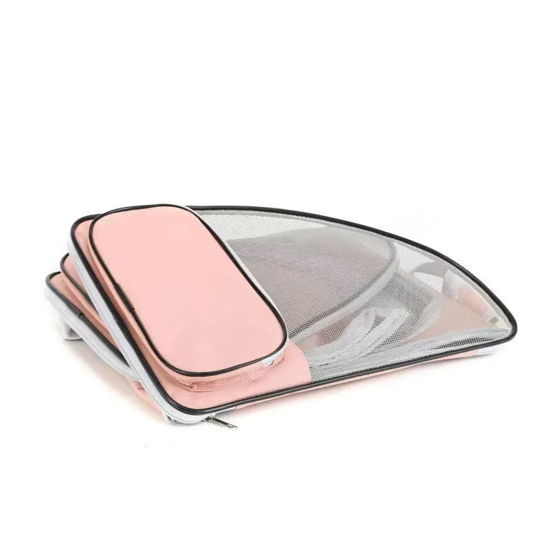 حقيبة ظهر لحمل القطط والكلاب الصغيرة - تهوية للسفر