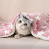 Cozy Flannel Pet Sleeping Mat for Dogs and Cats