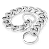 Polished Stainless Steel Slip Chain Dog Collar for Training and Walking