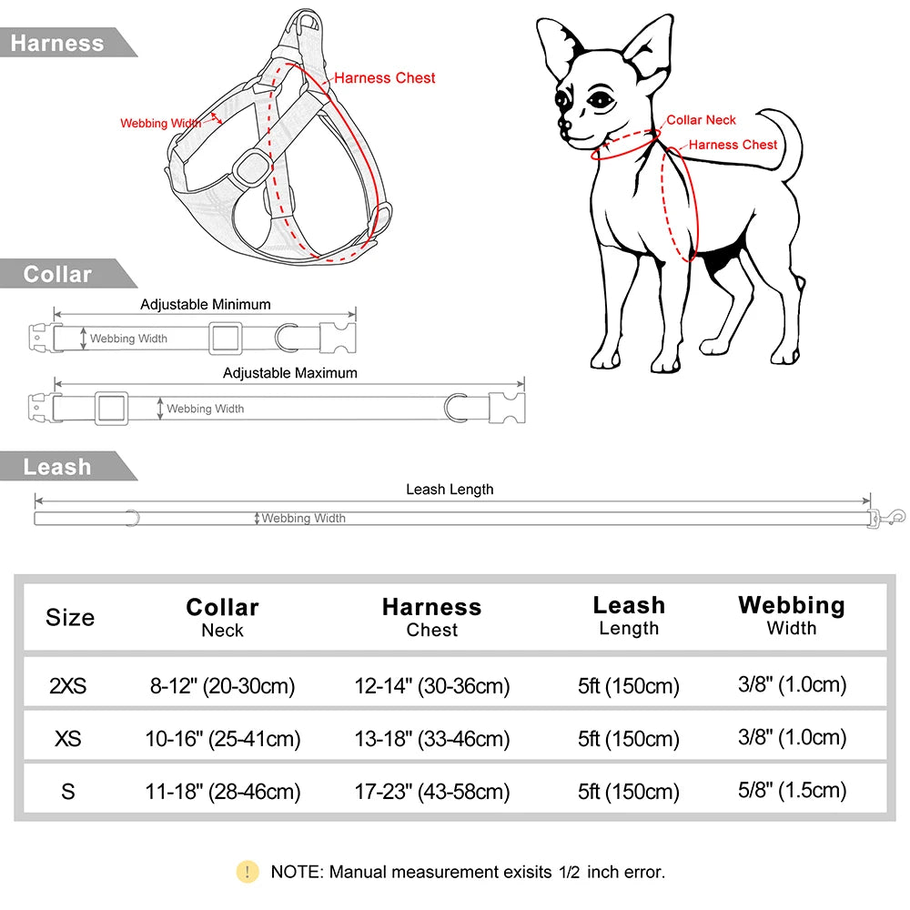 Classic Plaid Dog Collar, Harness & Leash Set with Bowtie