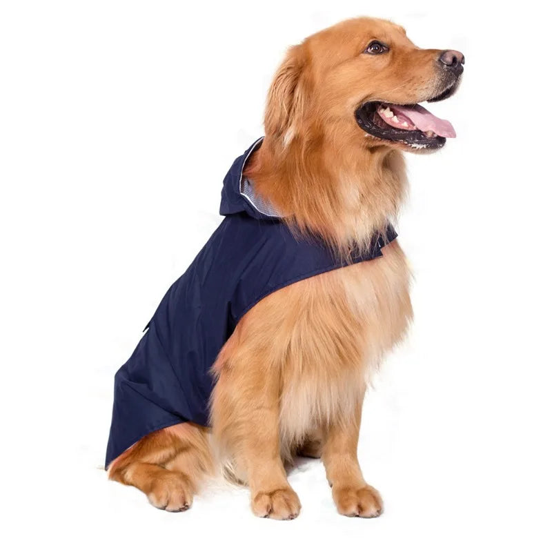 Reflective Waterproof Dog Raincoat with Hood
