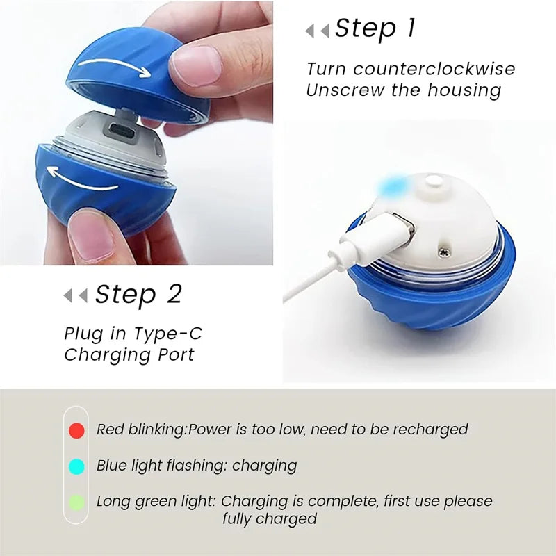 Intelligenter Smart-Ball für Hunde mit zufälliger Bewegung