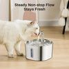 Fuente de Agua Automática para Mascotas de Acero Inoxidable