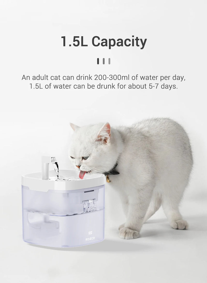 Fontaine à eau pour animaux avec deux modes de débit