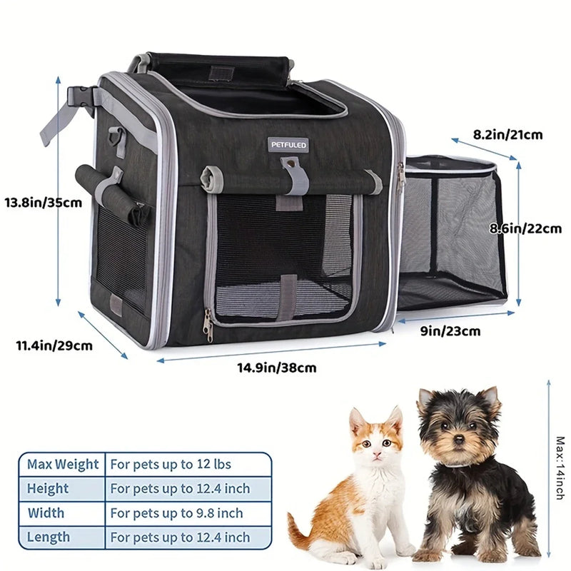 Expandable Pet Bike Basket & Travel Backpack