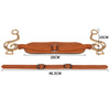 Bridon en cuir réglable pour cheval (Hackamore)
