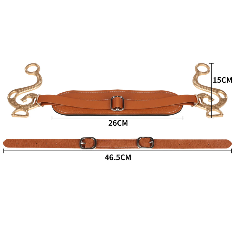 Bridon en cuir réglable pour cheval (Hackamore)