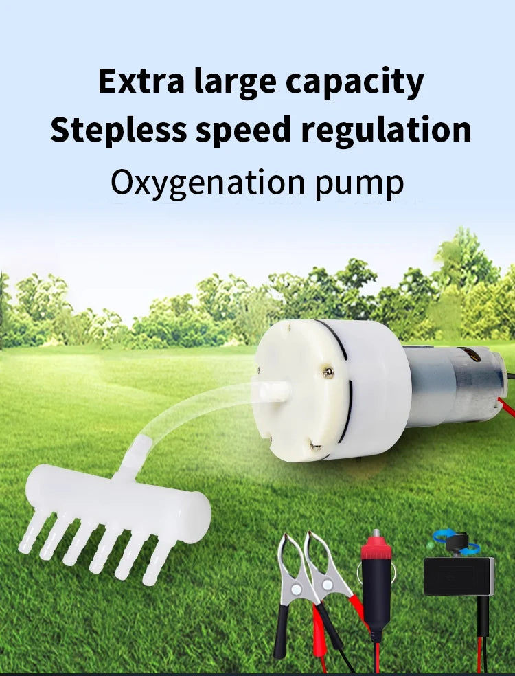 DC 12V Mini Aquarium Air Pump with PWM Control