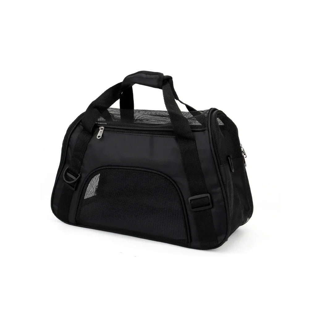 Portable Mesh Pet Carrier Bag for Cats & Small Dogs