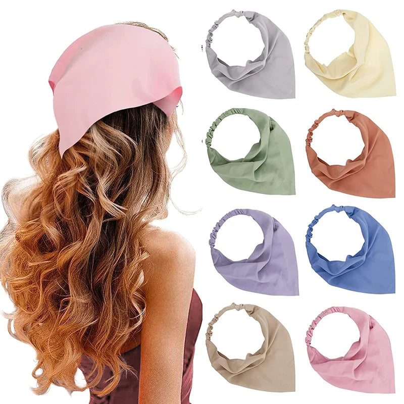 Boho Floral Print Cotton Triangle Hair Bandanas