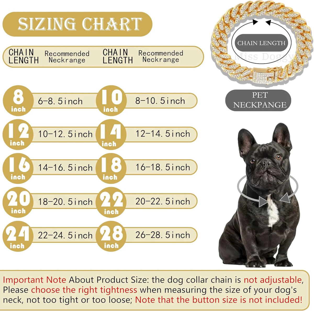Luxury Crystal Cuban Chain Cat Collar with Safety Buckle