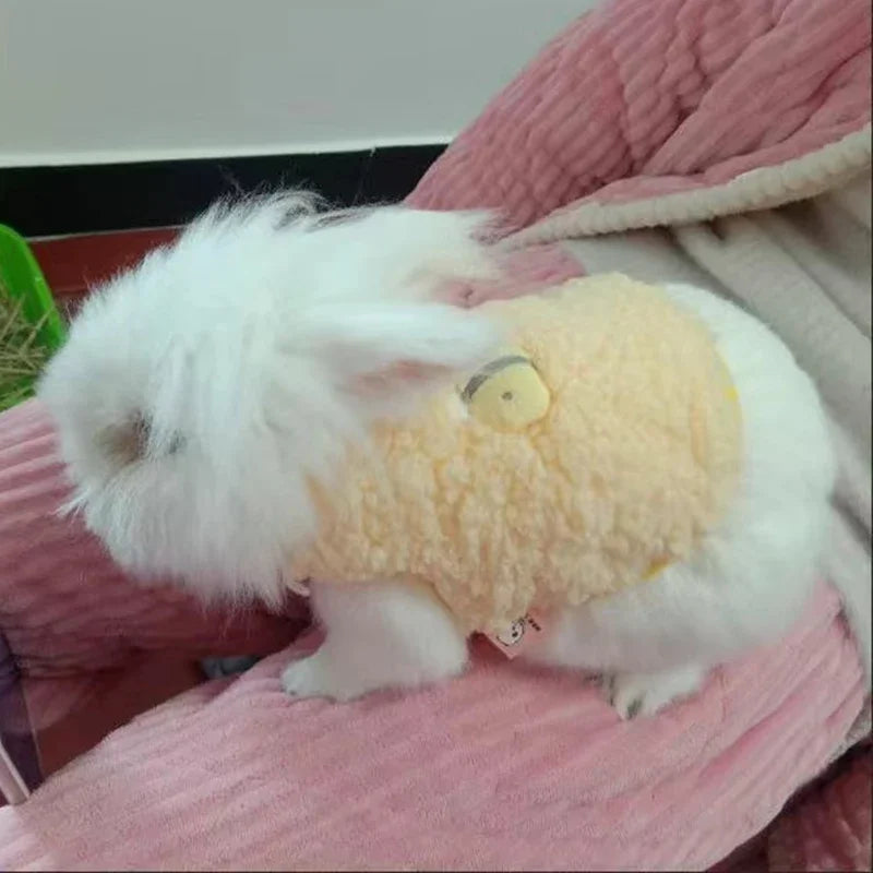 سترة شتوية مخملية للأرنب والحيوانات الأليفة الصغيرة