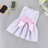 Princess-Style Summer Dog Dress with Bow for Small Breeds